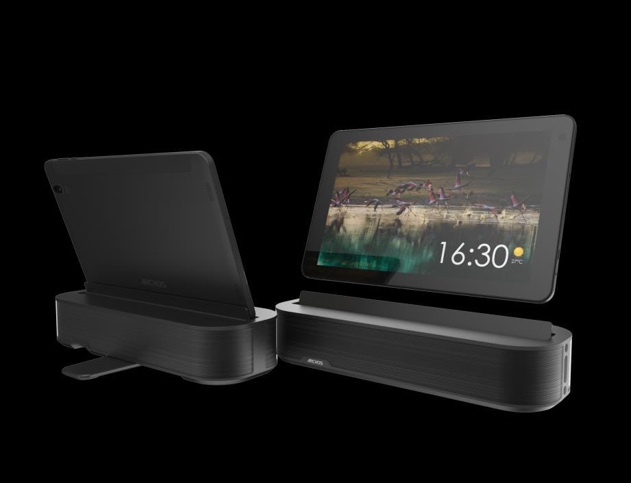 Main technical specifications ARCHOS Oxygen 101 S and its Sound Dock May 2019-169 ARCHOS Oxygens 101 S Dimensions Height: 255mm Width: 163mm