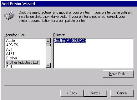 0 In the Printer Sharing dialog box, select Shared or Not shared according