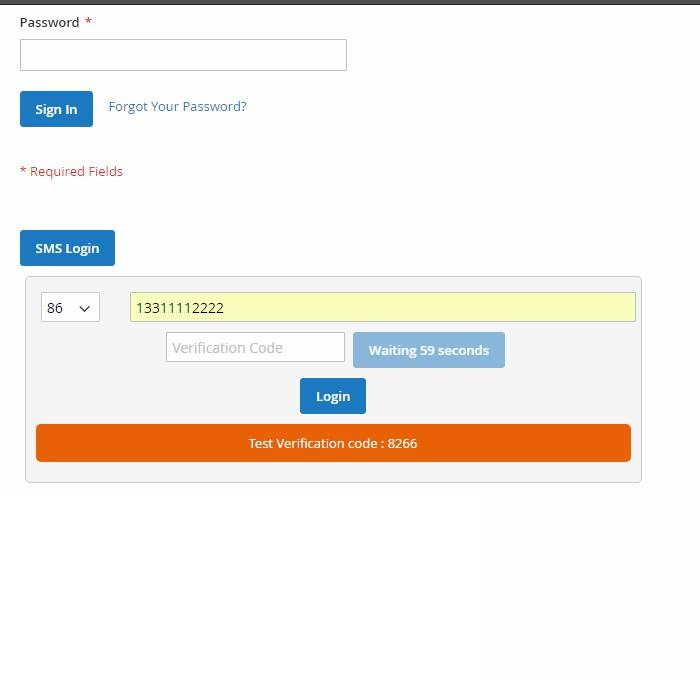 Front: I Display on Login Page Our module will create a 'Phone' field for each customer.