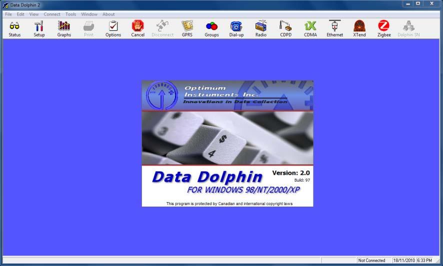 Data Dolphin Software Load Dolphin and click on the Options