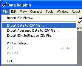 Loading the Data into Microsoft Excel Exporting the Recorded Data to a CSV File(SDI-12 Data is loaded thru different menu) To allow greater flexibility in viewing the recorded data, an export
