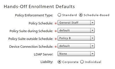 Configuring the Organization for Hands-Off Enrollment Configuring an organization for Hands-Off enrollment enables users to self-enroll.