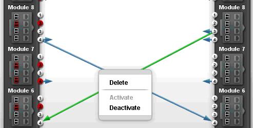 Figure 9. XIV Management GUI Detected connections 8. Right-click the arrowed line of a connection that you want to enable, and then click Activate on the pop-up menu. Figure 10.