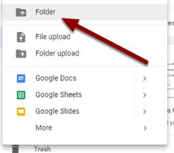 Select "Folder" from
