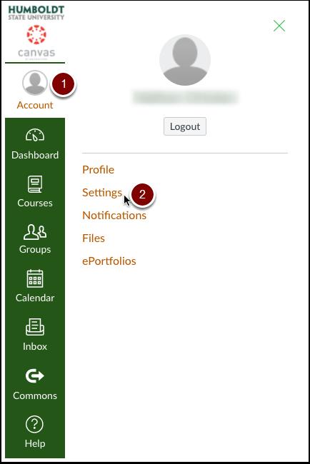 5. Generate an Access Token From within Canvas, navigate to your Account Settings.