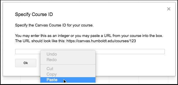 edu/courses/12345 Make sure you are on the course home page, and there is