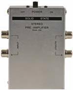 95 Stereo Phono Pre-Amplifier Battery operated preamplifier allows turntables with magnetic cartridges to be connected to newer home theater reveivers having only line level inputs.