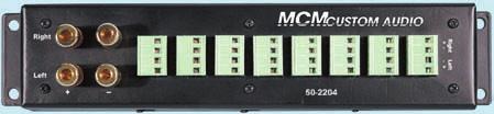 99 Multi Room Speaker Distribution Strip Essential for distributed residential sound installations, this terminal strip provides a convenient method of connecting numerous pairs of speakers to a