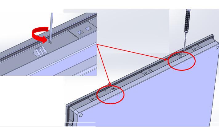 2.1.2 Panel Mounting FPM-7181W can be mounted directly on a panel with additional mounting brackets.