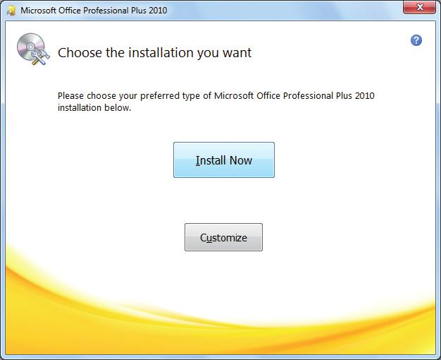 Installing Office 2010 If you ve purchased a new copy of Office 2010, you will need to install it onto your computer.