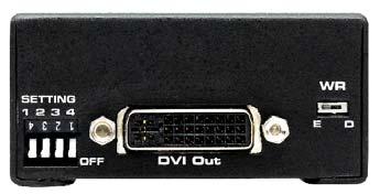 WRITE PROTECTING THE DVI DETECTIVE Write protection switch Once the DVI Detective is programmed and working, you can write protect the unit to prevent an accidental overwrite.