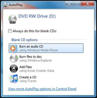 Saving to a CD You may want to save some documents to a CD so that you can have access to them even if you have a hard drive crash on your computer.