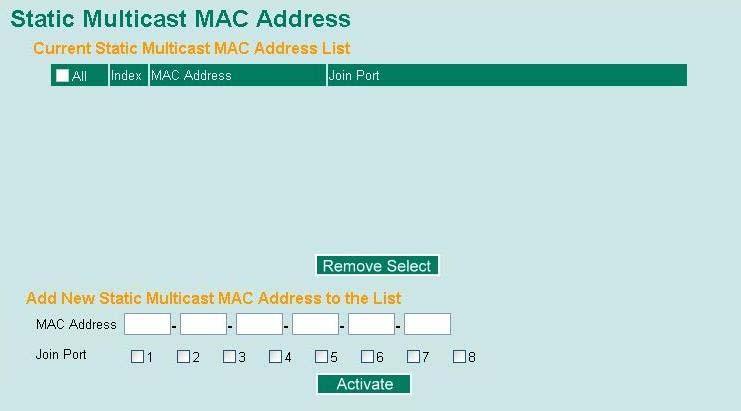 The information includes VID, Auto-learned Multicast Router Port, Static Multicast Router Port, Querier Connected Port, and the IP and MAC addresses of active IGMP groups.