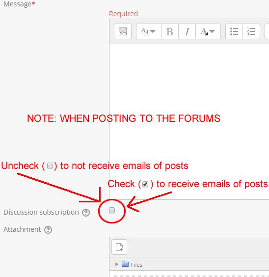 If you are subscribed to a discussion forum and you wish to unsubscribe, you will need to go to the discussion thread page and click the button on the right so it goes from an envelop image to
