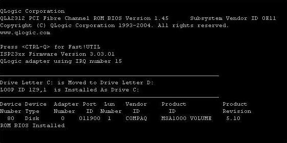 Configuring the MSA1000/MSA1500cs for External Boot - NetWare 23 15.