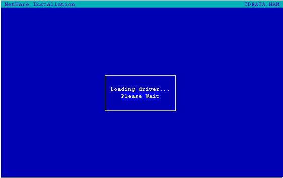 Configuring the MSA1000/MSA1500cs for External Boot - NetWare 30 14. Once Continue has been press, you will see a screen like the one below, where the Operating System is loading the drivers. 15.