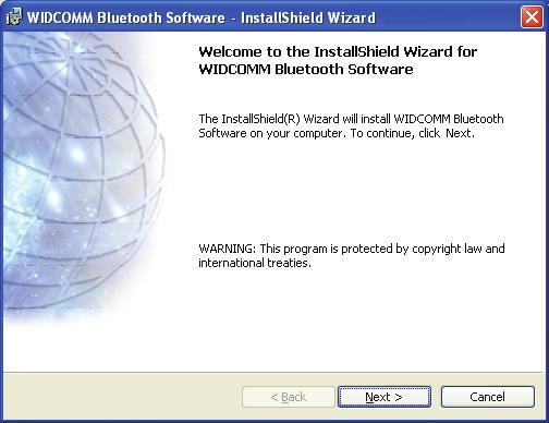 The following steps tell you how to install the Widcomm driver in Win 2000 / XP x86/ Vista x86.