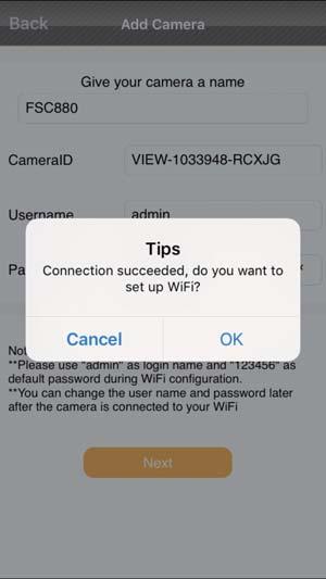 you want to use wifi, please click on [OK] to do the wifi connection. 8.