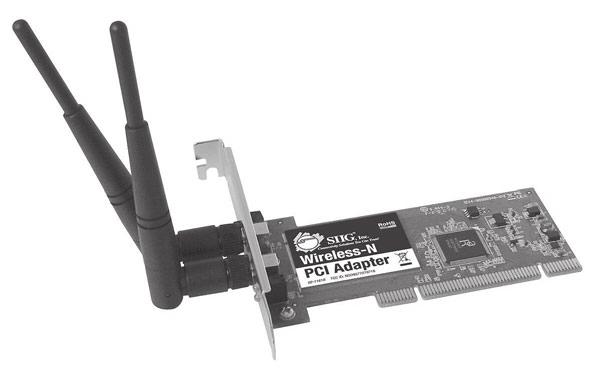 Package Contents DP Wireless-N PCI Adapter 2 antenna and a spare low profile bracket Driver CD Quick installation guide Layout WPS Button 2 LED Figure 1: Layout WPS Button Press this button and hold