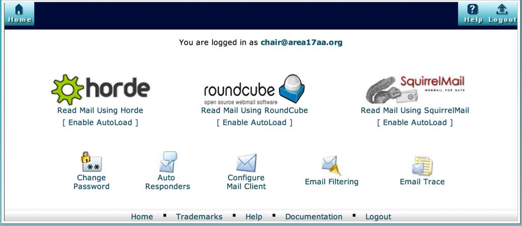 There are web mail interfaces available for your use: Horde RoundCube SquirrelMail You are welcome to use any of them.