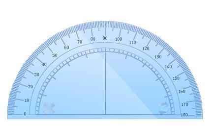 2-34 45 Triangle A single click on this button can call out the protractor (as shown in Fig.