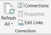 reference: parentheses. 7. When you open a workbook containing external links, you will get this prompt: Edit Links Click Enable Content to update the numbers from the linked files.