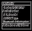 Viewing the Bluetooth information To view the