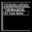Deleting all the track marks in the selected file at one time You can delete all the track marks of the selected file. 1 Select the file from which you want to delete the track marks.