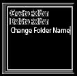 Changing a folder name You can change the name of the folders for storing the files you record with your linear PCM recorder by selecting a folder name from the template.