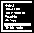 Changing a file name You can change the name of the files stored under [ templates. Recorded Files] on the HOME menu by adding one of the prefix 1 Select the file that you want to rename.