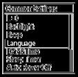 Selecting the display language (Language) You can select the language to be used for messages, menus, folder names, etc.