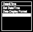 Selecting the clock display format (Time Display) You can select either the 12-Hour or 24-Hour format. 1 Select [ press.