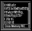 Switching the memory storage to keep recording (Cross-Memory REC) You can turn on the Cross-Memory REC function to automatically switch the storage for recorded files to the alternate memory storage