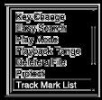 Locating a playback point with the track mark list (Track Mark List) You can locate a playback