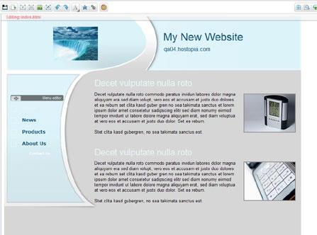 Figure 1: Website design without logo Figure 2: Website with Logo When the color scheme is applied, the background and heading colors may