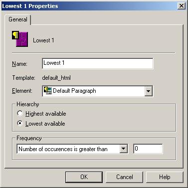 Setup Dialog Advanced Reset Defaults OK Cancel Click this button to open the Rank Rules dialog for the selected rank.