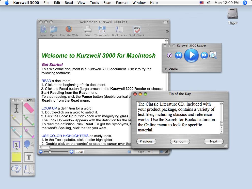 Using a Single Copy of Kurzweil 3000 with Multiple Users Since users log in to the program using a Kurzweil 3000-specific window this may provide a more comfortable experience for certain users.