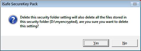 Delete Add Security Folder Settings Click to select the drop-down menu that you