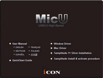 Windows driver installation Please follow the step-by-step procedures below to install your MicU