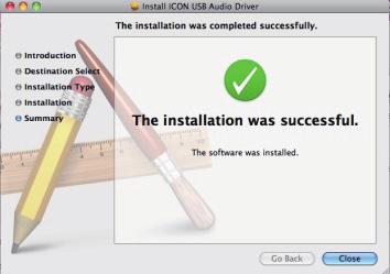 6. Installation completed The driver installation has completed successfully.