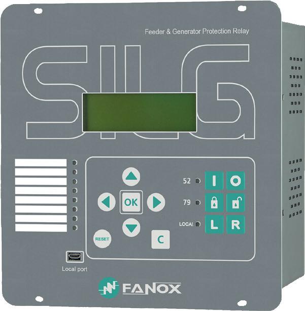 SIL-G Feeder & Generator Protection Relay RC FLSH Main characteristics The SIL-G is a relay for primary distribution which can protect a feeder by means of current and voltage functions.