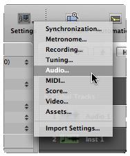 Selecting Audio to Record Click the + button above the track list to open the New Tracks window. In the Core Audio tab, make sure Software Monitoring is unchecked.
