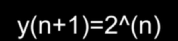 n=0:1:10; y(n+1)=2^(n); end y % This exercise uses %
