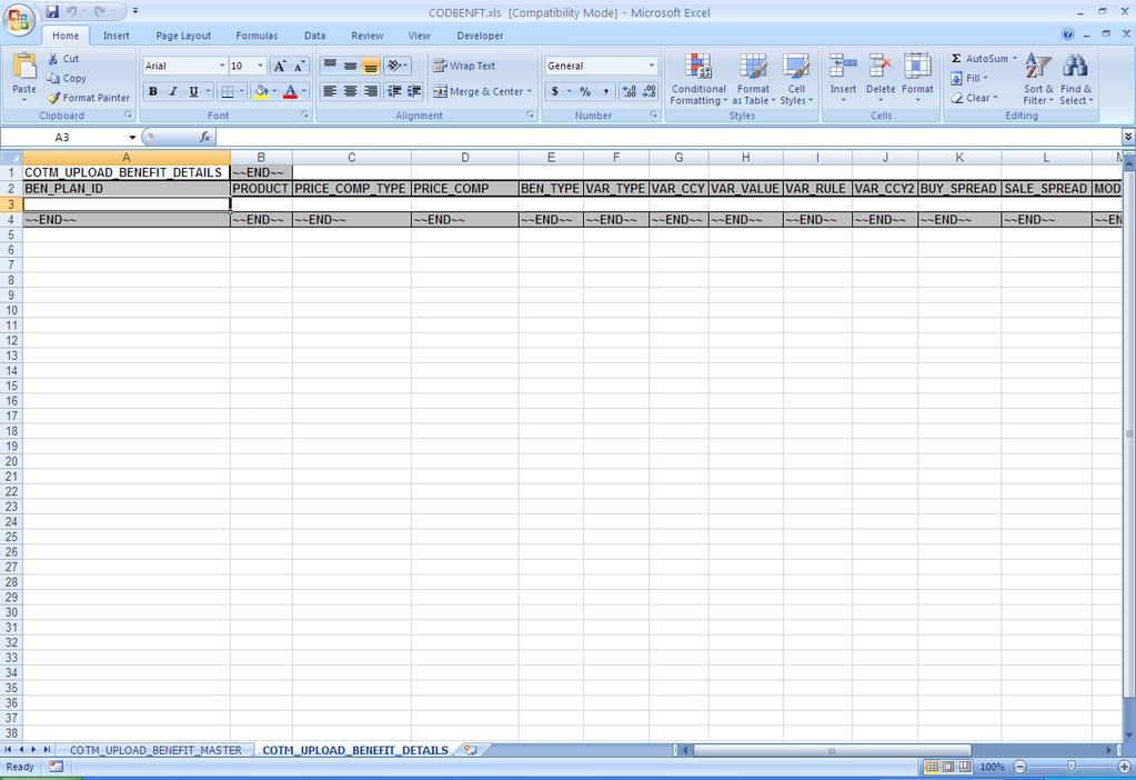 The dictionary excel sheet contains the details of the upload