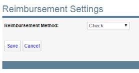 wherever you want. Change your reimbursement method Step 1. Click the edit button, as shown to the right. Step 2. Choose your new reimbursement method from the dropdown menu. Step 3.