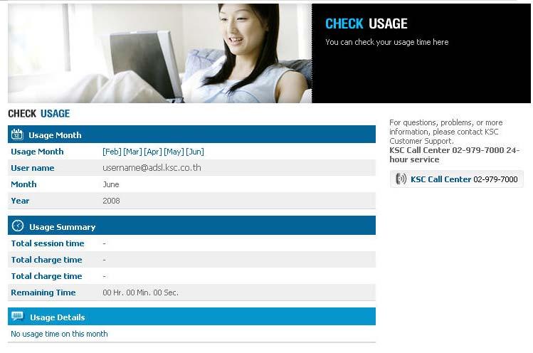 3.2 Check Usage In this page, you can check your monthly usage