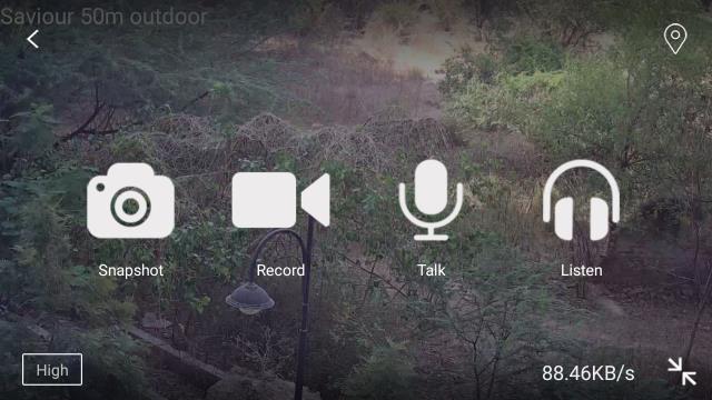 Preset position selection icon Click, to view camera in full screen.