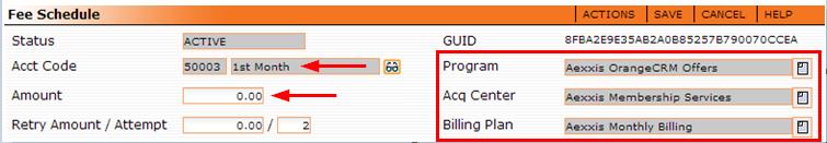 9. Create Fee Schedule for 1 st Month Billing NOTE: Follow these steps for ALL Continuity Billing Plans, whether they have a trial period or not. a. Open the Acquisition Center Go to the BILLING PLANS tab.
