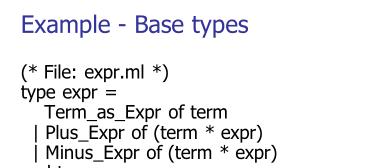 Example - Parser (exprparse.