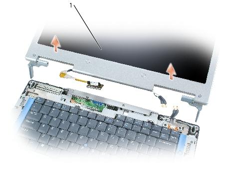 Display Assembly and Display Latch: Dell Inspiron XPS and Inspiron 9100 Service Manual 1 display Display
